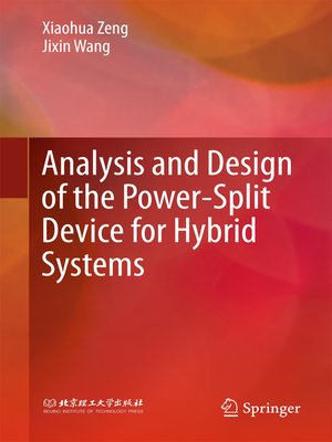 cover image of Analysis and Design of the Power-Split Device for Hybrid Systems